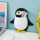 Penguin Shape Multifunctional Storage Holder Wall Mount - Pink Penguin Shape Multifunctional Storage Holder Wall Mount - Pink