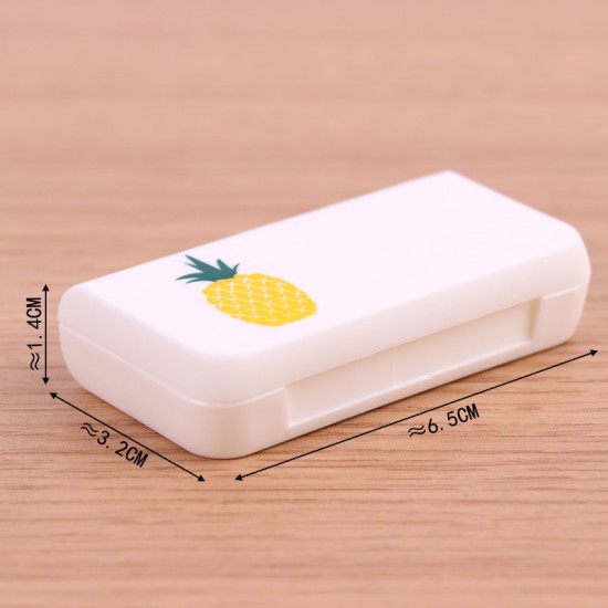 3 Grid Traveling Plastic Mini Case Medicines Tablet Box - Plant 3 Grid Traveling Plastic Mini Case Medicines Tablet Box - Plant