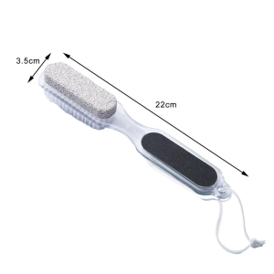 Pedicure Spa Foot 4 In 1 Double-End Dry Skin Remover - Transparent Pedicure Spa Foot 4 In 1 Double-End Dry Skin Remover - Transparent