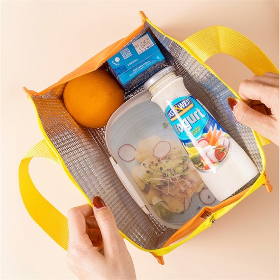 Cartoon Thermal Lunch Box Bags For Waterproof Food Storage - White Cartoon Thermal Lunch Box Bags For Waterproof Food Storage - White