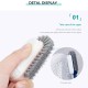 Soft Hair Household Long Handle Three-Sided Shoe Brush - Blue Soft Hair Household Long Handle Three-Sided Shoe Brush - Blue