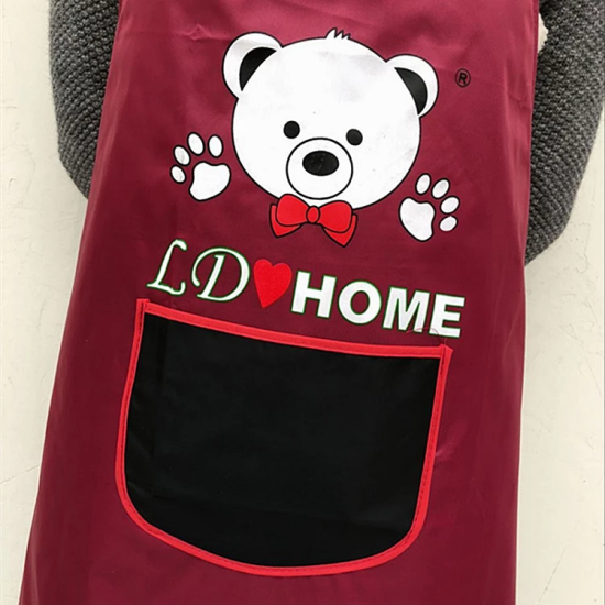 Kitchen Waterproof And Oil Proof Cooking Bib Apron With Pocket Brown Kitchen Waterproof And Oil Proof Cooking Bib Apron With Pocket Brown