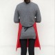 Kitchen Waterproof And Oil Proof Cooking Bib Apron with Pocket Red