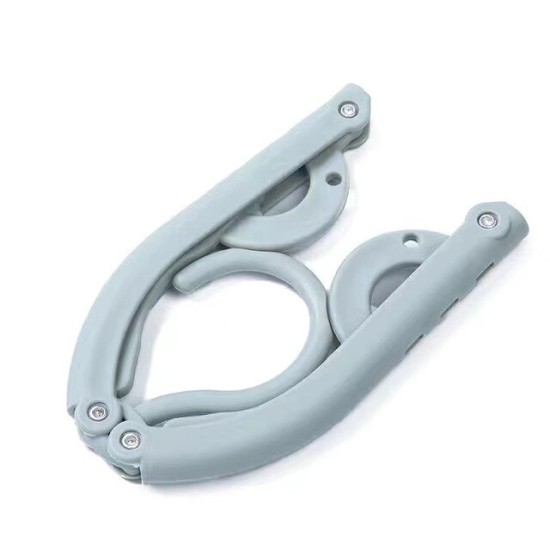Creative Multifunction Clothes Hanger Portable Durable Folding - Blue Creative Multifunction Clothes Hanger Portable Durable Folding - Blue