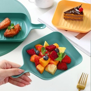 Fruit Tray Food Grade Wear Resistant Plastic Fruit Dessert dark blue Fruit Tray Food Grade Wear Resistant Plastic Fruit Dessert dark blue