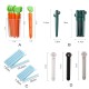 5 Pcs Set Sealing Tongs Food Bag Closure Portable Clip - Orange