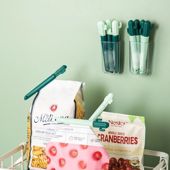 5 Pcs Set Sealing Tongs Food Bag Closure Portable Clip - Orange