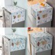 Refrigerator Dust Proof Printed Cover With Storage Bag Washable - White Refrigerator Dust Proof Printed Cover With Storage Bag Washable - White