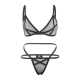Lingerie For Women Mesh Transparent Straps Bra Underwear - Black Lingerie For Women Mesh Transparent Straps Bra Underwear - Black