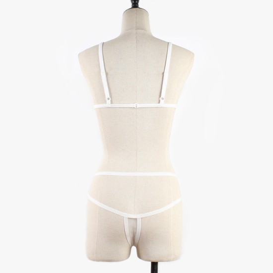 Lingerie For Women Mesh Transparent Straps Bra Underwear - Red Lingerie For Women Mesh Transparent Straps Bra Underwear - Red