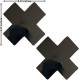 Cross Border Spot Black Ultra Thin Unisex Nipple Stickers Cover Cross Black Cross Border Spot Black Ultra Thin Unisex Nipple Stickers Cover Cross Black