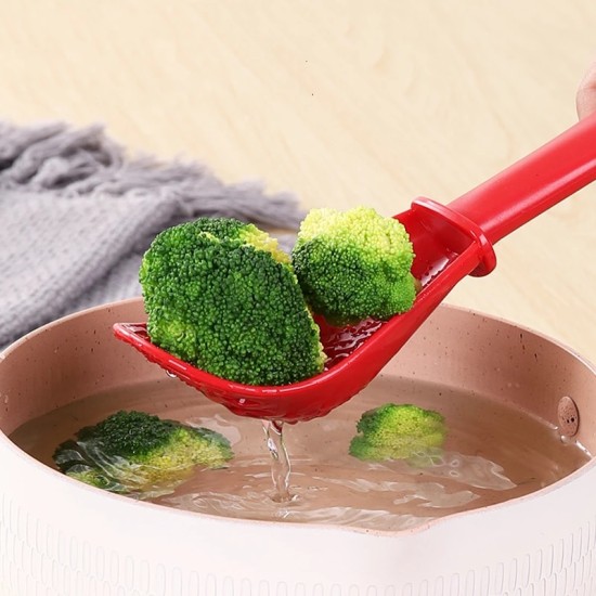 Multifunctional Filter Colander for Rice Spoon Household Kitchen white Multifunctional Filter Colander for Rice Spoon Household Kitchen white