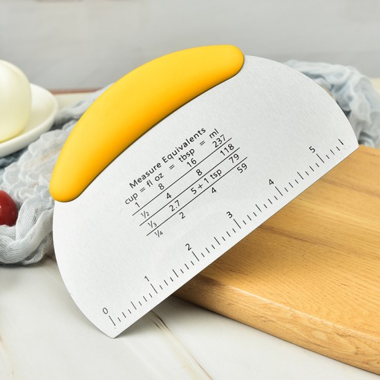 Scale Flour Dough Bread Cutting Knife Scraper Baking Yellow Scale Flour Dough Bread Cutting Knife Scraper Baking Yellow