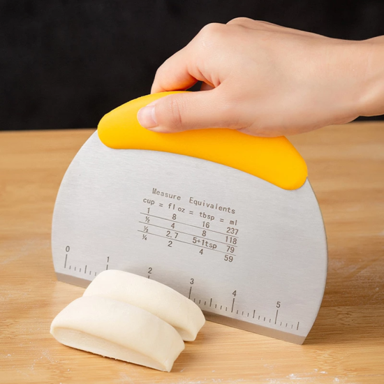 Scale Flour Dough Bread Cutting Knife Scraper Baking Yellow Scale Flour Dough Bread Cutting Knife Scraper Baking Yellow