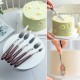 5 Pcs Cake Spatula Tool Five-Piece Set High Temperature Resistant Integrated Cream Silver