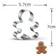 Christmas Cookie Stainless Steel Candy Mould Silver Christmas Cookie Stainless Steel Candy Mould Silver