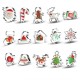 Christmas Cookie Stainless Steel Candy Mould Silver Christmas Cookie Stainless Steel Candy Mould Silver