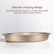 Round Mold For Pizza And Baking Pan Non-Stick Golden