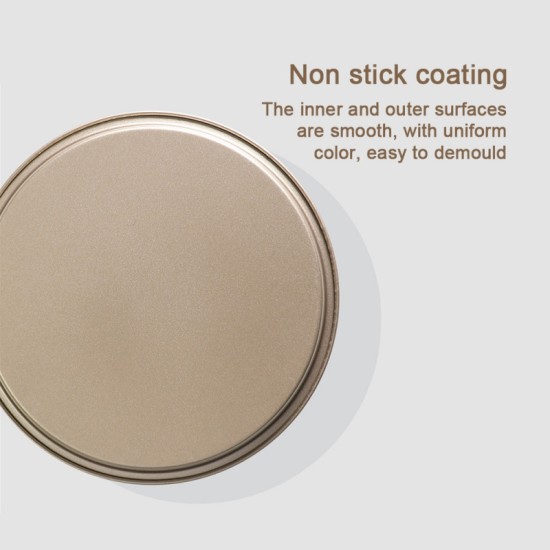 Round Mold For Pizza And Baking Pan Non-Stick Black