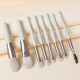8 Pcs Makeup Brushes Foundation Wooden Handle Soft Hair Makeup Set Green