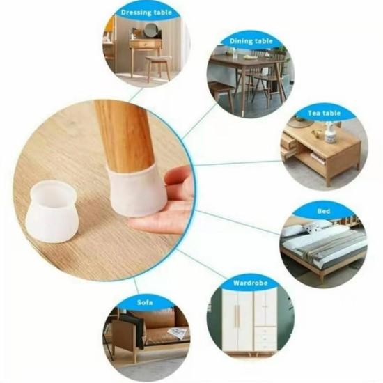 4 Pcs Chair Table Sofa Leg Rubber Feet Protector Floor Silicon Furniture Caps 4 Pcs Chair Table Sofa Leg Rubber Feet Protector Floor Silicon Furniture Caps