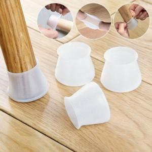 4 Pcs Chair Table Sofa Leg Rubber Feet Protector Floor Silicon Furniture Caps