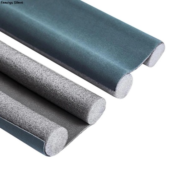 Double Sided Windproof Soundproof Foam Door Bottom Seal Black Double Sided Windproof Soundproof Foam Door Bottom Seal Black