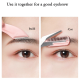 3 Pcs Professional Eyebrow Trimmer Scissor With Comb Hair Removal Pink