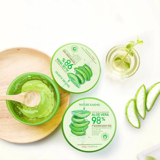 Aloe Vera Soothing Moisturizer Deep Hydration Skin Repairing Gel Remove Acne 300g Green