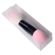 Make Up Brush Professional Two Head Nylon Makeup Brushes With Sponge Pink