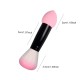 Make Up Brush Professional Two Head Nylon Makeup Brushes With Sponge Pink