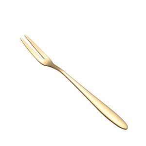 Luxury Stainless Steel Cake Dessert Mini Fork Golden