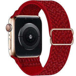 Nylon Loop Strap For Apple Smartwatch Belt Red