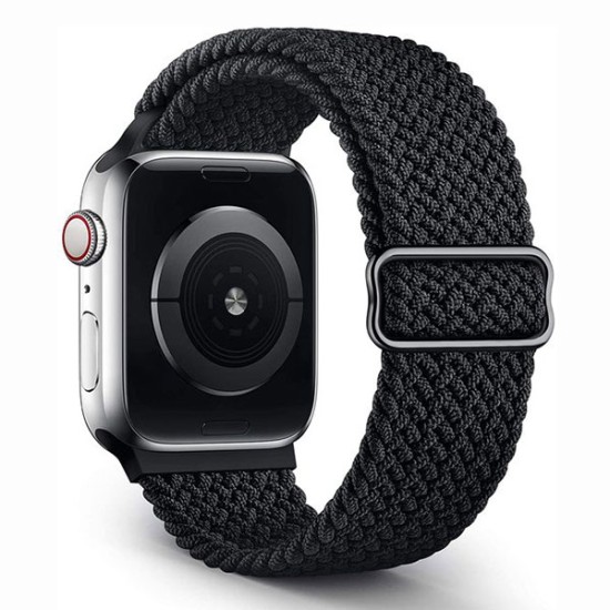 Nylon Loop Strap For Apple Smartwatch Belt Black