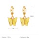 Fashion Acrylic Butterfly Earrings Small Black