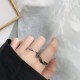 2 Pcs Adjustable devil and angel couple ring Silver 2 Pcs Adjustable devil and angel couple ring Silver