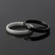 Ceramic Ring Smooth Cut Surface For Men Women Silver Ceramic Ring Smooth Cut Surface For Men Women Silver
