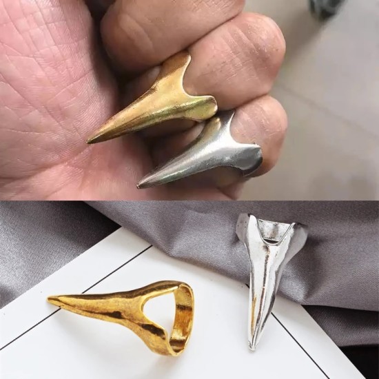 Magic Claw Plate Hair Nail Ring Wolverine Golden