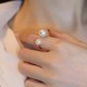 Pearl Ring Fashion U Shaped Opening Adjustable Ring For Women Golden Pearl Ring Fashion U Shaped Opening Adjustable Ring For Women Golden