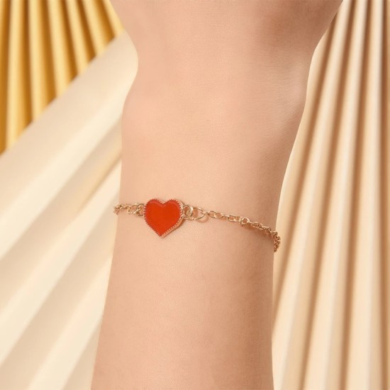 Trendy Hot Heart Bracelets For Women Girls White Trendy Hot Heart Bracelets For Women Girls White
