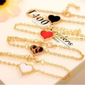 Trendy Hot Heart Bracelets For Women Girls Red