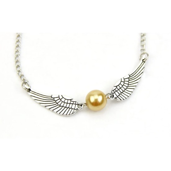 Vintage Jewelry Retro Tone Snitch Pocket Wings Bracelet Silver