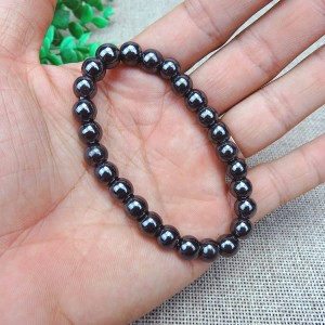 Beaded Elastic Magnetic Beautiful Bracelet Black