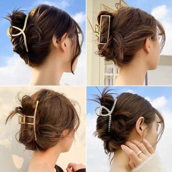 New Grab Hair Clip Accessories Golden
