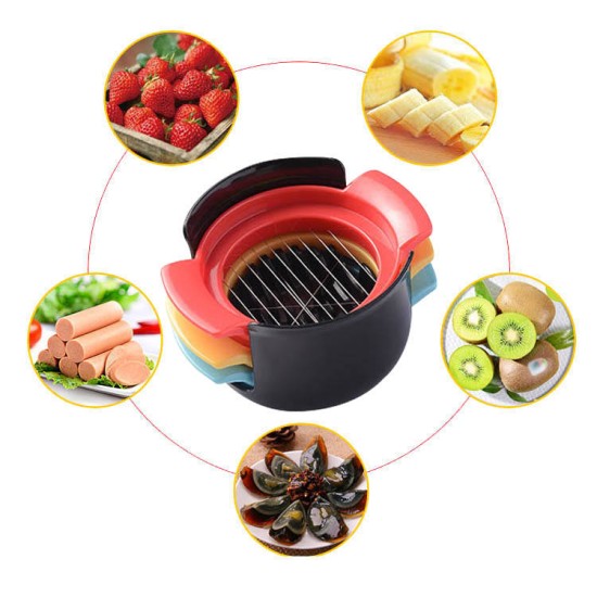 Fruit Egg Vegetable Slicer 3 In 1 Cutter Kitchen Gadgets Multicolor Fruit Egg Vegetable Slicer 3 In 1 Cutter Kitchen Gadgets Multicolor