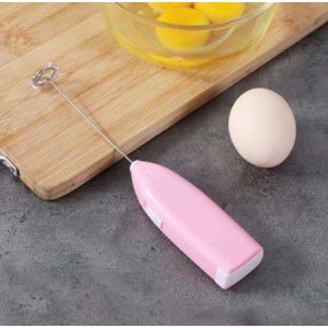 Milk Frother Mixer Portable Foamer Maker Without Battery Pink