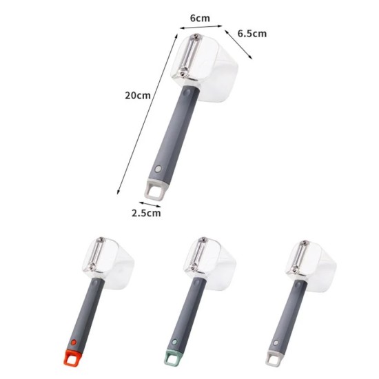 High Quality Plastic Vegetable Peeler With Top Container Gray High Quality Plastic Vegetable Peeler With Top Container Gray