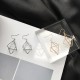 Fashion Triangle Geometric Stereo Contracted Pendant Earrings Black Fashion Triangle Geometric Stereo Contracted Pendant Earrings Black