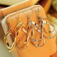 Temperament Popular Shiny Exquisite Super Twisted Earrings Gold