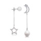 Pearl New Fashion Moon Stars Women Drop Earrings Gift Golden